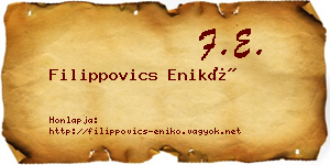 Filippovics Enikő névjegykártya